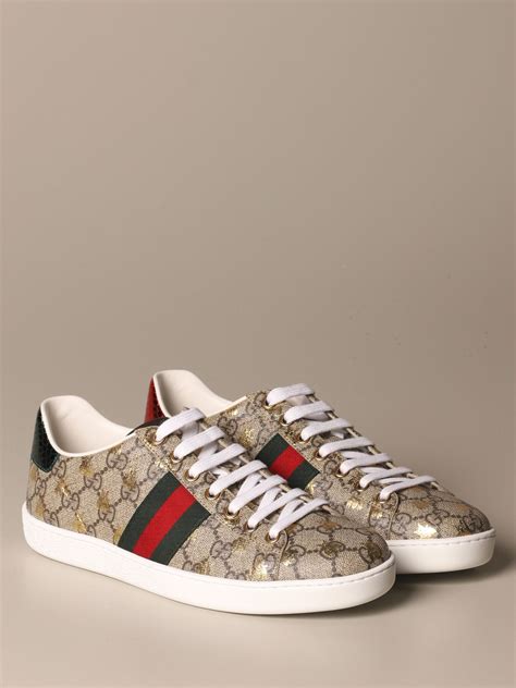 gucci ace gg print on feet|Gucci ace sneakers women.